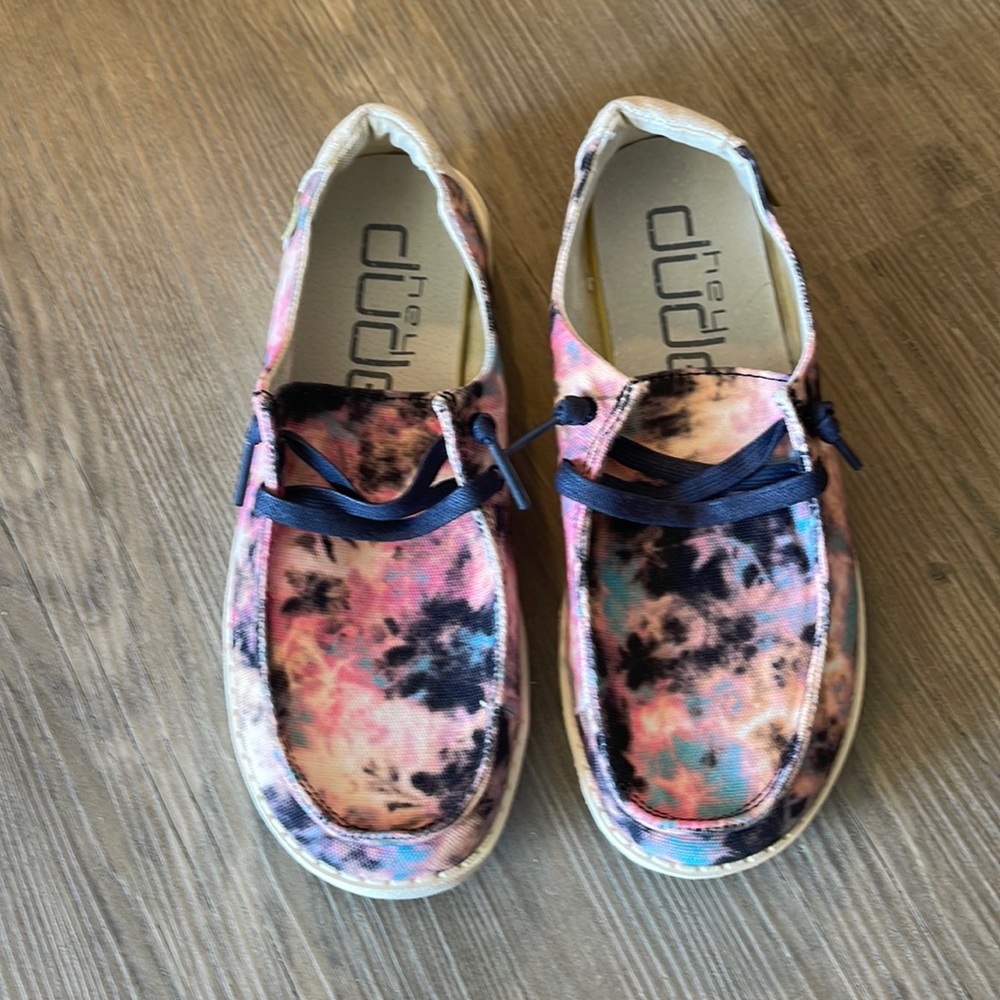 Hey Dude Wendy The Dye Navy Pink, Sz 6
